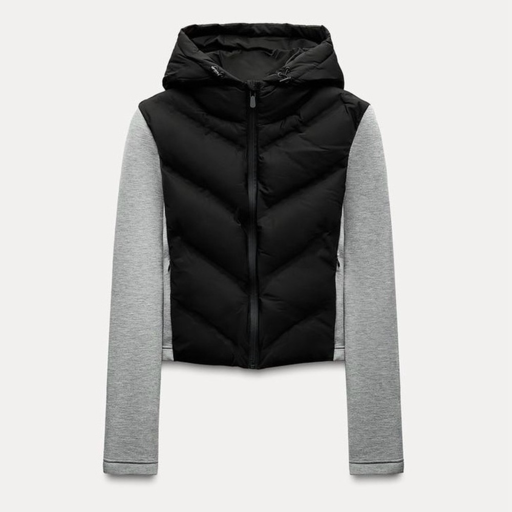 NEW Zara Women’s Combination Puffer Jacket size S